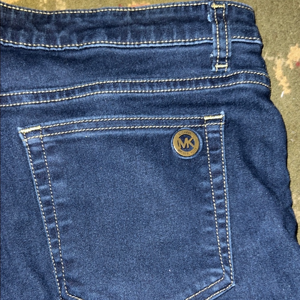 Michael Kors Dark Blue Skinny Jeans - Women's - Picture 4 of 6